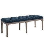 Modway Province French Vintage Upholstered Fabric Bench