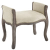 Modway Avail Vintage French Upholstered Fabric Bench
