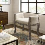 Modway Avail Vintage French Upholstered Fabric Bench