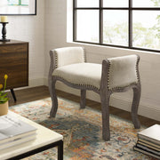 Modway Avail Vintage French Upholstered Fabric Bench