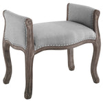 Modway Avail Vintage French Upholstered Fabric Bench