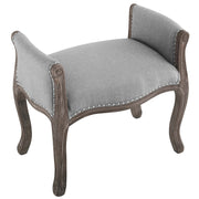 Modway Avail Vintage French Upholstered Fabric Bench