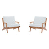 Modway Saratoga 2 Piece Outdoor Patio Teak Set