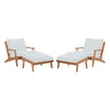 Modway Saratoga 4 Piece Outdoor Patio Teak Set