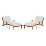 Modway Saratoga 4 Piece Outdoor Patio Teak Set