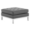 Modway Loft Tufted Upholstered Faux Leather Ottoman