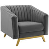 Modway Valiant Vertical Channel Tufted Performance Velvet Armchair