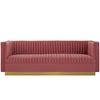 Modway Sanguine Vertical Channel Tufted Performance Velvet Sofa