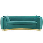 Modway Resolute Curved Performance Velvet Sofa