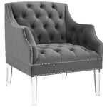 Modway Proverbial Tufted Button Accent Performance Velvet Armchair