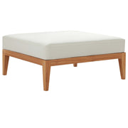 Modway Northlake Outdoor Patio Premium Grade A Teak Wood Ottoman