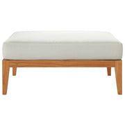 Modway Northlake Outdoor Patio Premium Grade A Teak Wood Ottoman
