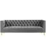 Modway Delight Tufted Button Performance Velvet Sofa