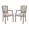 Modway Penchant Dining Armchair Upholstered Fabric Set of 2