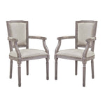 Modway Penchant Dining Armchair Upholstered Fabric Set of 2