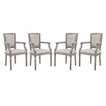 Modway Penchant Dining Armchair Upholstered Fabric Set of 4