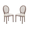 Modway Emanate Dining Side Chair Upholstered Fabric Set of 2