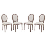 Modway Emanate Dining Side Chair Upholstered Fabric Set of 4