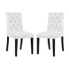Modway Duchess Dining Chair Vinyl Set of 2