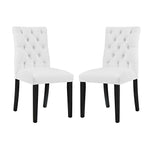 Modway EEI-3472 Duchess Dining Chair Vinyl Set of 2