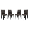 Modway Duchess Dining Chair Fabric Set of 4