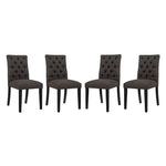 Modway Duchess Dining Chair Fabric Set of 4