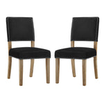 Modway Oblige Dining Chair Wood Set of 2