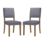 Modway Oblige Dining Chair Wood Set of 2