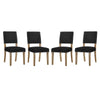 Modway Oblige Dining Chair Wood Set of 4