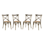 Modway Gear Dining Side Chair Set of 4