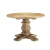 Modway Column 47" Round Pine Wood Dining Table