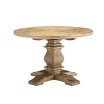 Modway Column 47" Round Pine Wood Dining Table