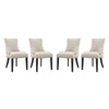 Modway Marquis Dining Chair Fabric Set of 4