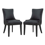 Modway Marquis Dining Chair Faux Leather Set of 2