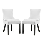 Modway Marquis Dining Chair Faux Leather Set of 2