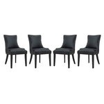 Modway Marquis Dining Chair Faux Leather Set of 4