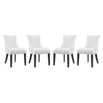 Modway Marquis Dining Chair Faux Leather Set of 4