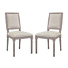 Modway Court Dining Side Chair Upholstered Fabric Set of 2
