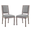 Modway Court Dining Side Chair Upholstered Fabric Set of 2