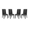 Modway Baron Dining Chair Vinyl Set of 4