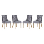 Modway Pose Dining Chair Performance Velvet Set of 4