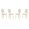 Modway Ponder Dining Side Chair Set of 4