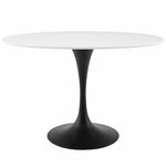 Modway Lippa 48" Oval Wood Top Dining Table