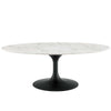Modway Lippa 48" Oval-Shaped Artificial Marble Coffee Table