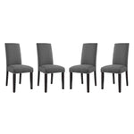 Modway Parcel Dining Side Chair Fabric Set of 4
