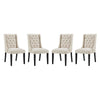 Modway Baronet Dining Chair Fabric Set of 4