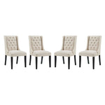 Modway Baronet Dining Chair Fabric Set of 4