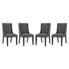 Modway Baronet Dining Chair Fabric Set of 4