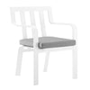 Modway Baxley Stackable Outdoor Patio Aluminum Dining Armchair