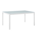 Modway Raleigh 59" Outdoor Patio Aluminum Dining Table